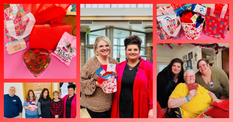 Susanna and Kaylee spent Valentine’s Day visiting clients and community partners in Scottsbluff