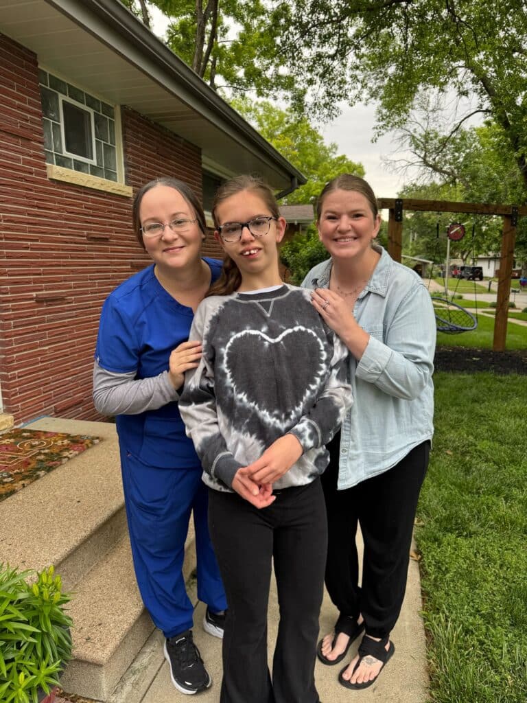 Meet Caregiver Jessica, new client Alaina, and Care Coordinator BreeAnn!