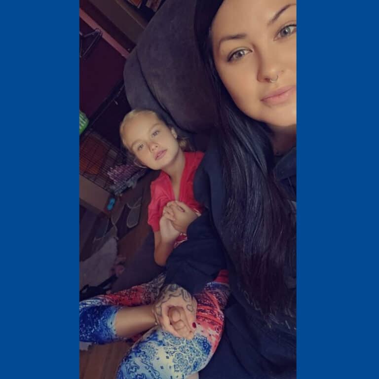 Caregiver, Michaela Rodriguez, supporting Haley and her family