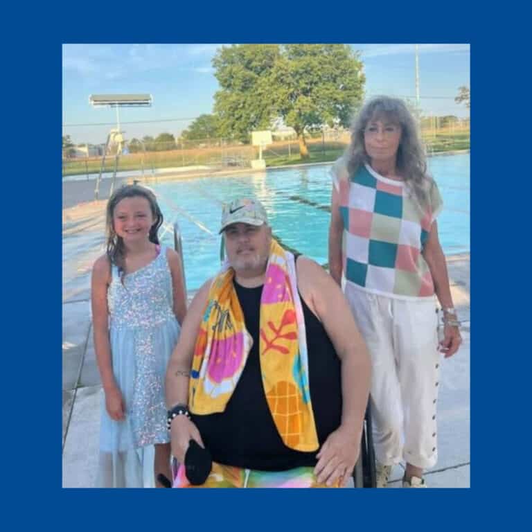 A Labubu-themed pool party for Harmony’s 10th birthday.
