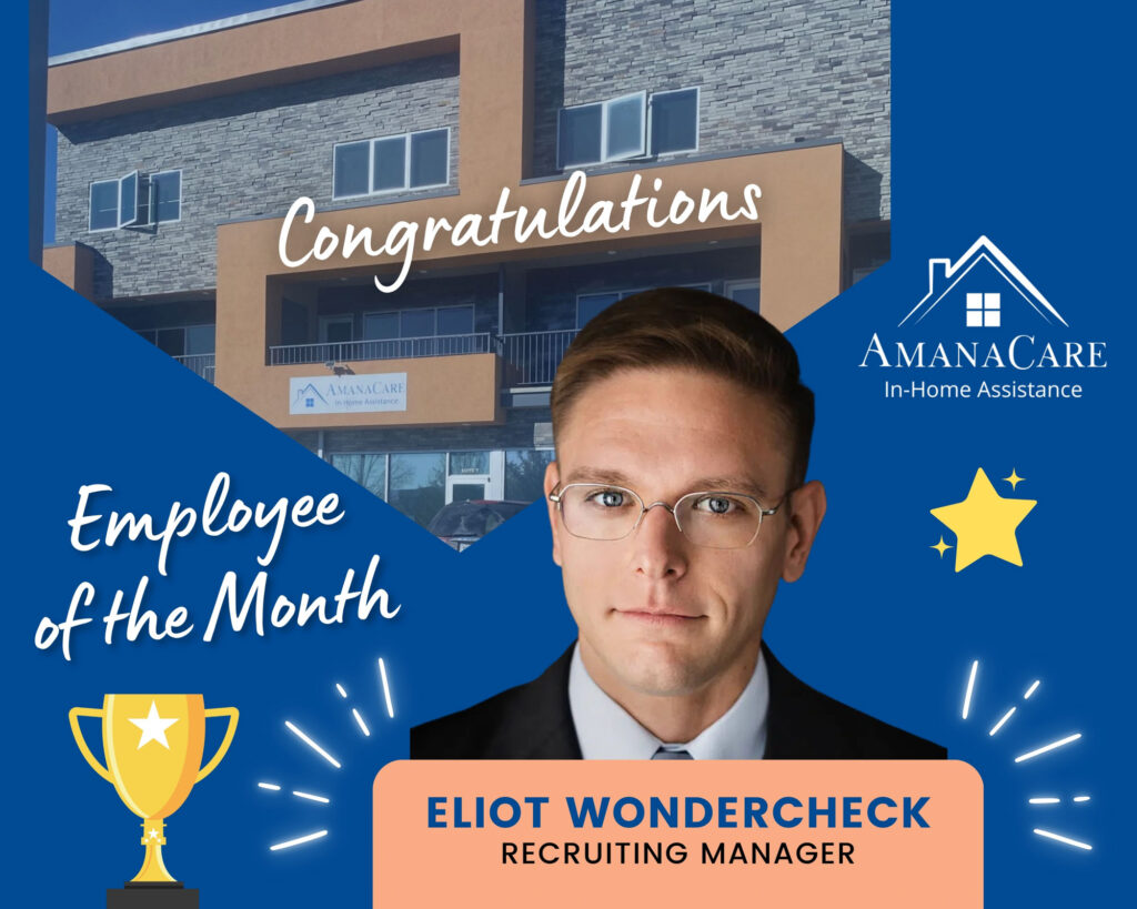 Congratulations to Eliot Wondercheck—our Employee of the Month—recognized for his leadership, innovation, and heart in supporting AmanaCare’s mission.
