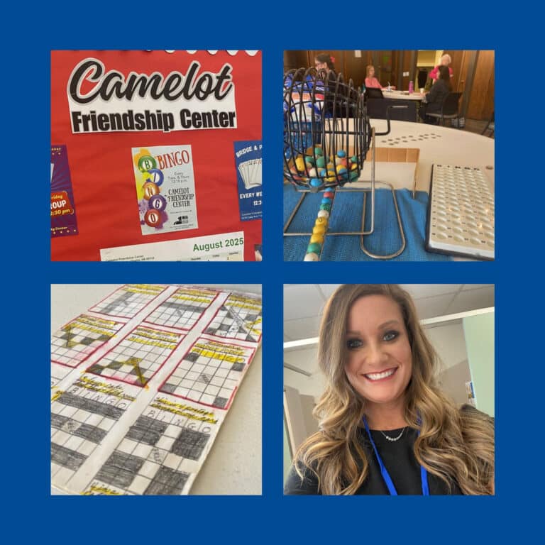 AmanaCare brings heart to Omaha with Medicaid waiver home care and community connections like Bingo at Camelot Friendship Senior Center.
